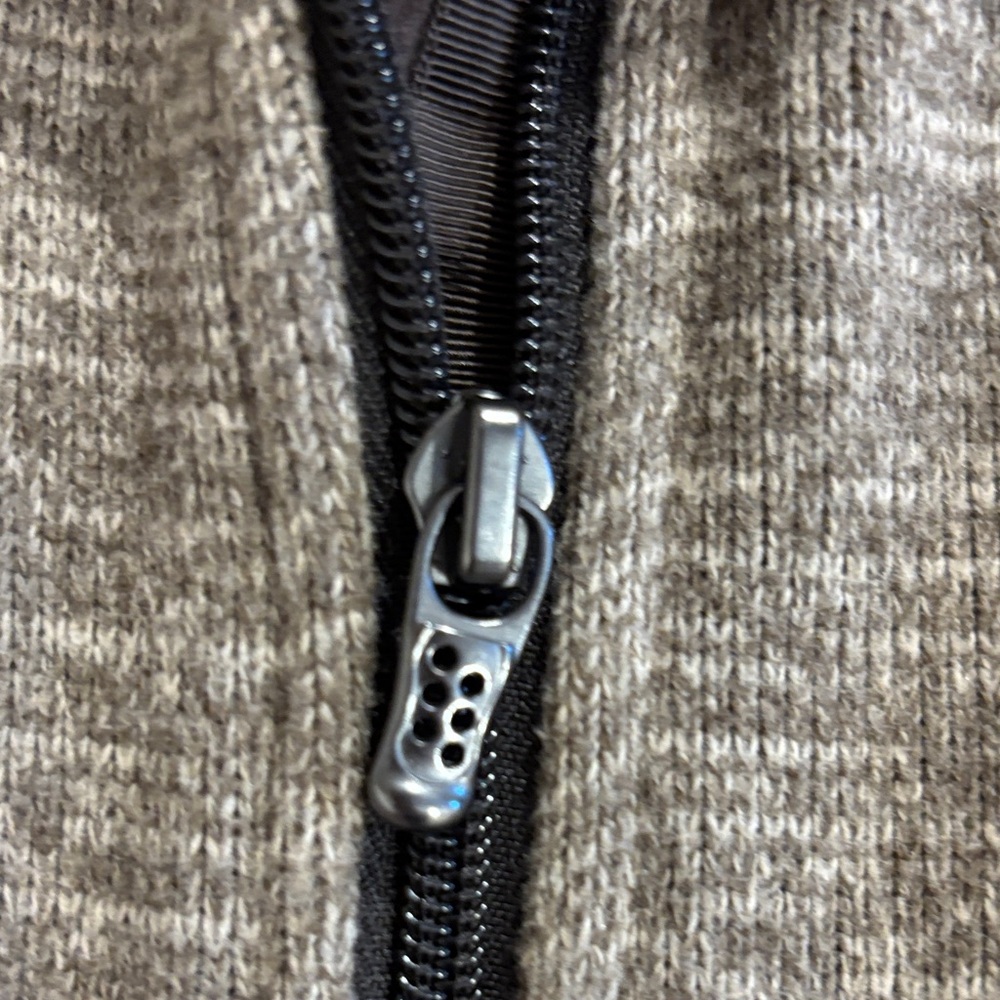 Patagonia Men's Brown Heathered Full-Zip Sweater - Picture 4 of 7